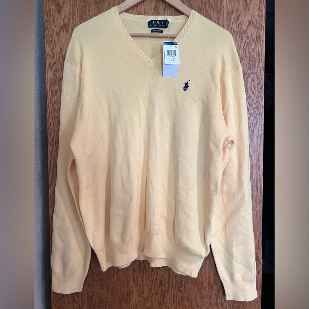 Men’s Large Polo Ralph Lauren V-Neck Sweater